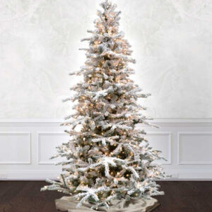 Flocked White Forest